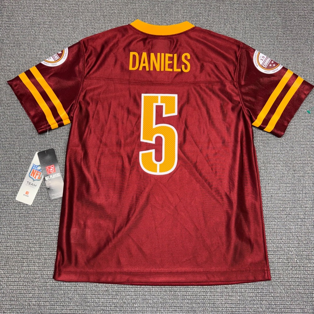 NFL Team Apparel Washington Commanders Jayden Daniels 5 Youth Jersey L 12/14 NEW - Picture 1 of 9